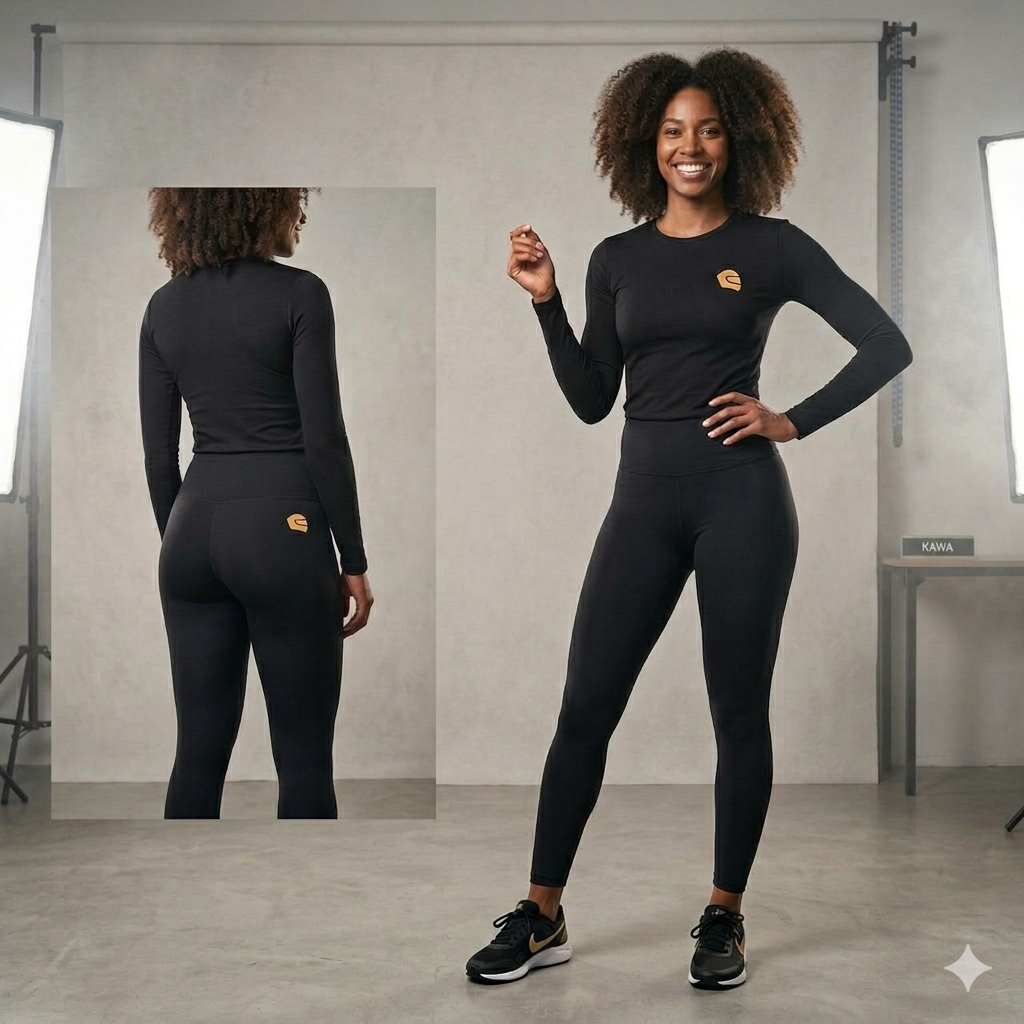 Calça Legging e Camiseta Manga Longa Feminina
